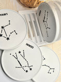 Zodiac Coaster Set with Stand