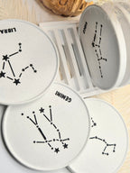 Zodiac Coaster Set with Stand