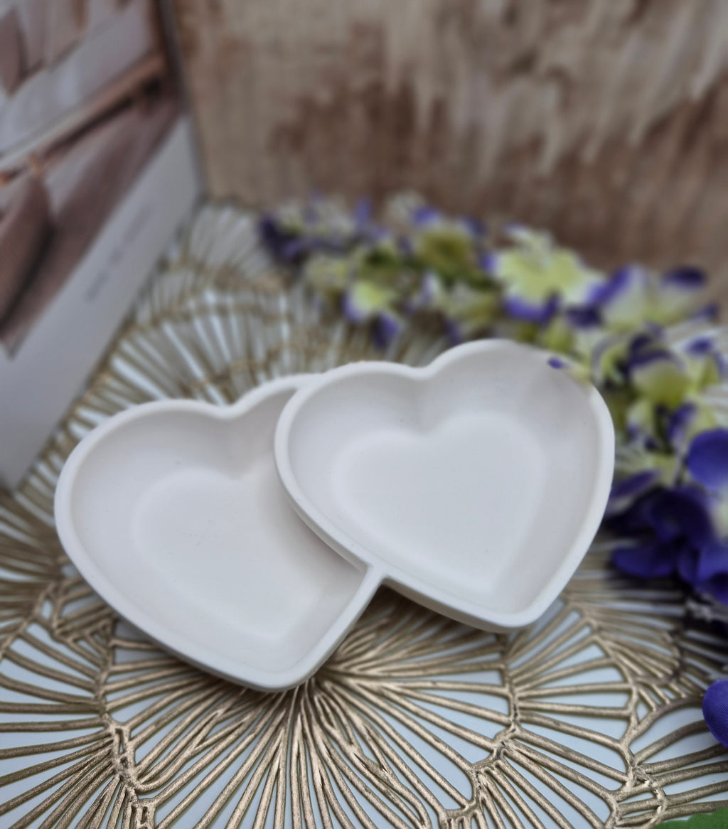 Double Heart Trinket Dish