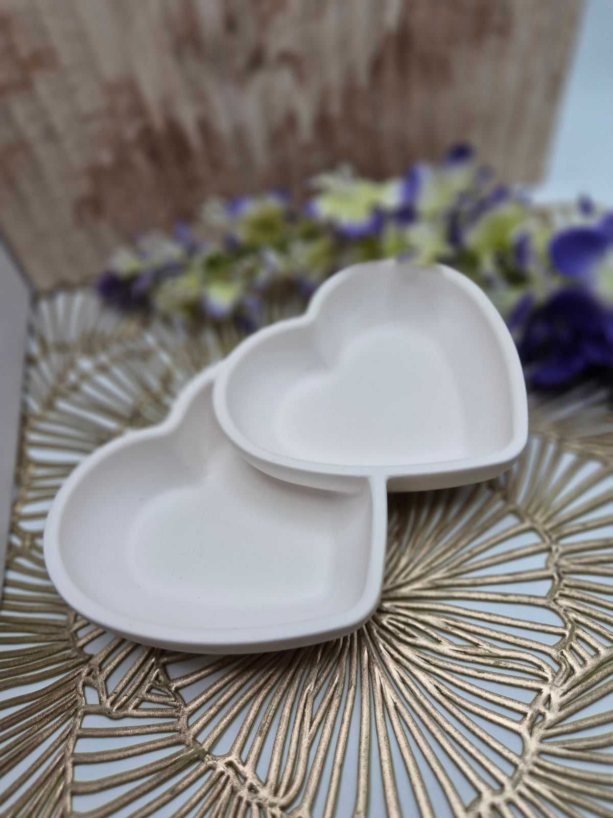 Double Heart Trinket Dish